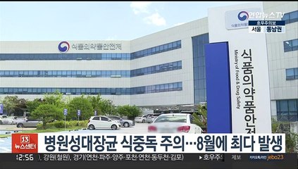 병원성대장균 식중독 주의…8월에 최다 발생