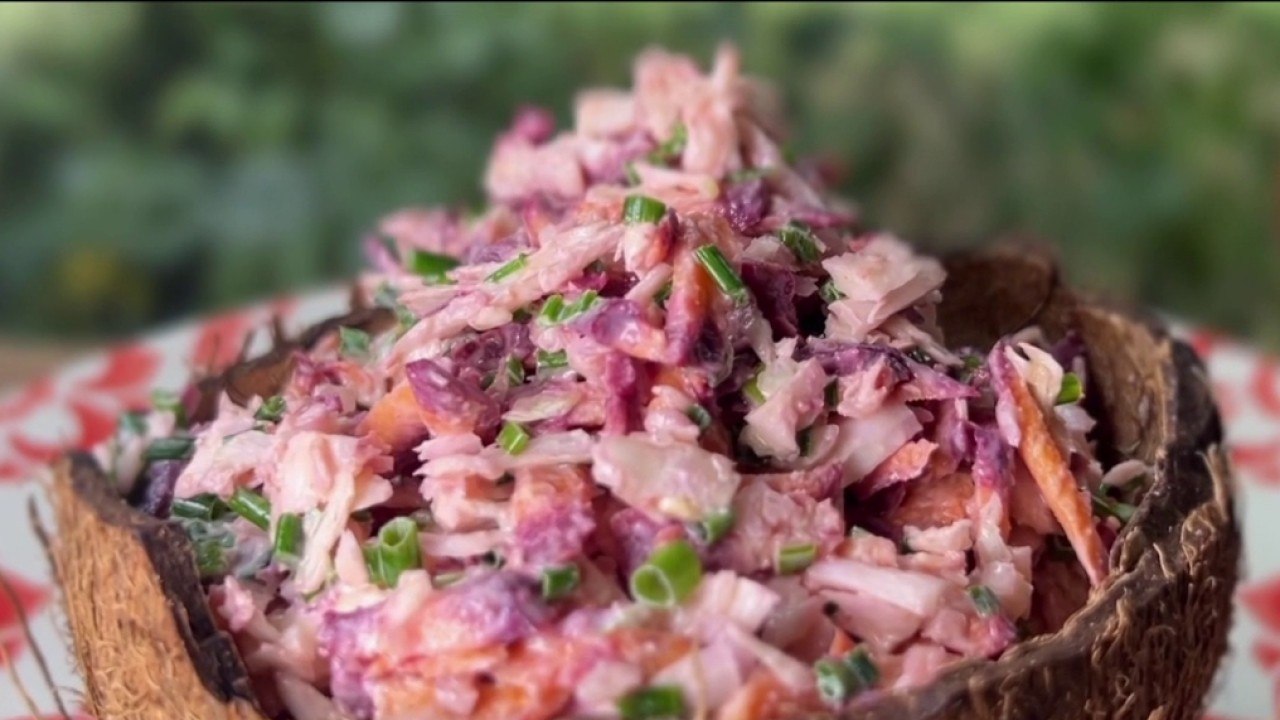 Gourmand - Chou et carottes en mode Coleslow avec de la coco râpée