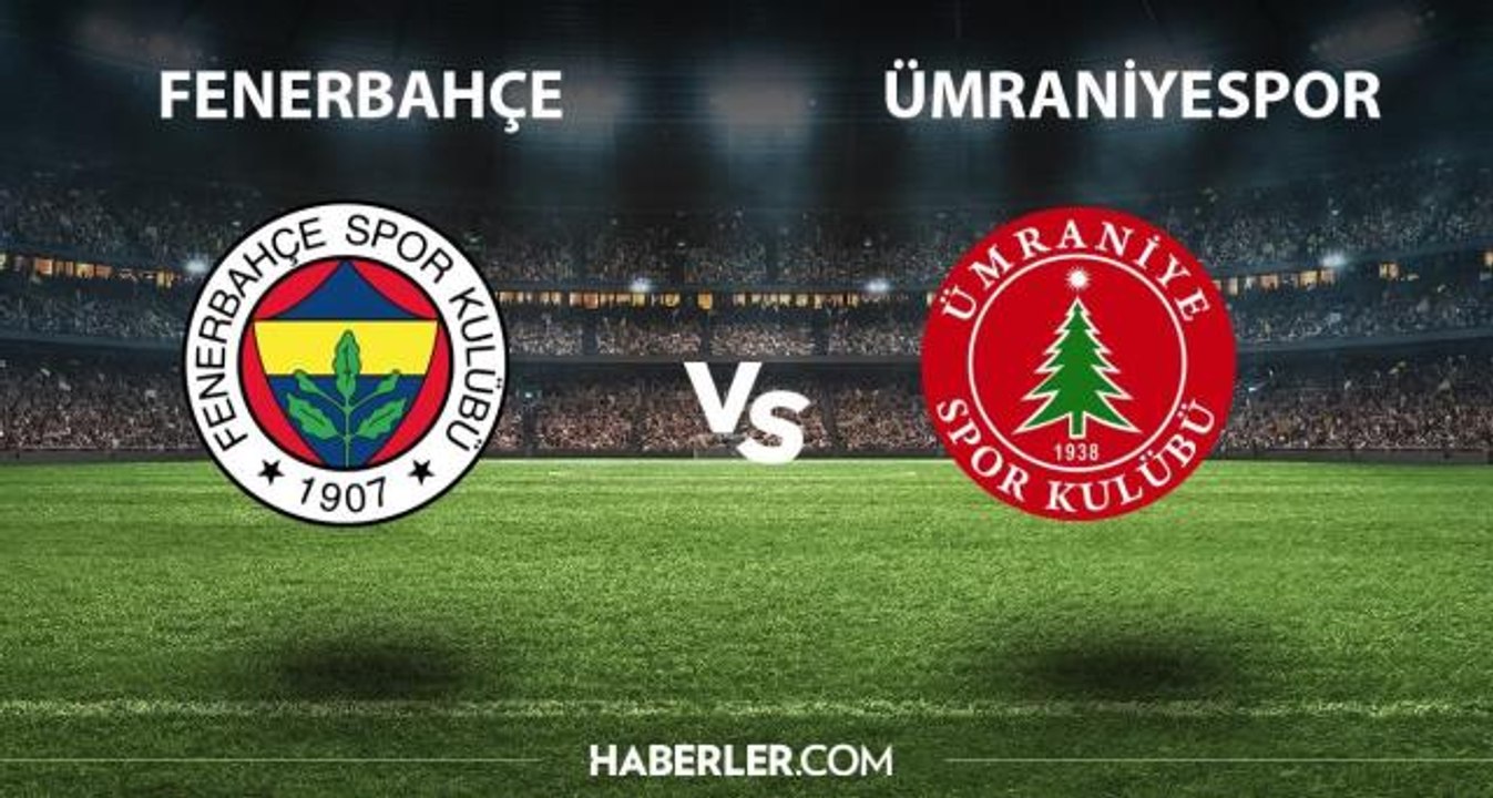 Fenerbahçe Ümraniyespor maçı ne zaman hangi kanalda? Fenerbahçe Ümraniyespor maçı şifresiz mi? Fenerbahçe Ümraniyespor maçı hakemi kim?