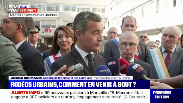 Rodéos urbains: Gérald Darmanin dénonce un phénomène criminel