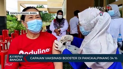 Capaian Vaksinasi Booster di Pangkalpinang Baru 34 %