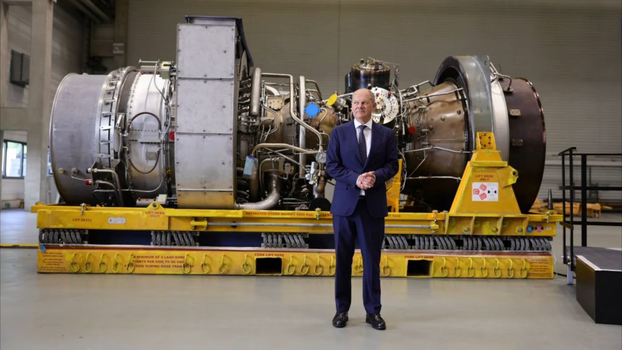 Turbine für Nord Stream 1 immer noch in Deutschland