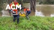 Water NSW deploy a Flowseeker water measuring device as Wagga floods