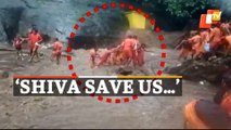 Mishap Averted On Shravan Somvar: WATCH Kanwariyas Stranded After Sudden Gush Of Rain Water