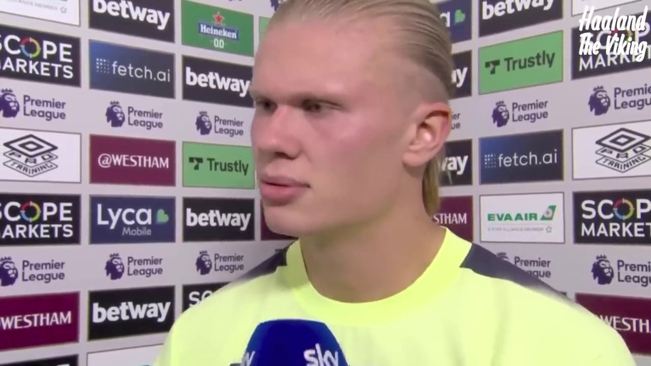 Haaland's FUNNY Interview After Win
