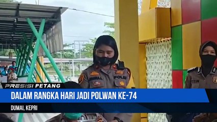Vaksin Massal Dalam Rangka Hari Jadi Polwan Ke-74 Polwan Ri.1 September 2022 Polres Dumai