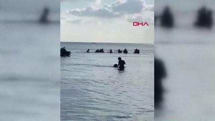 Son dakika haberi... İSTANBUL-BÜYÜKÇEKMECE'DE DENİZDEKİ İKİ GRUP ARASINDA KAVGA KAMERADA