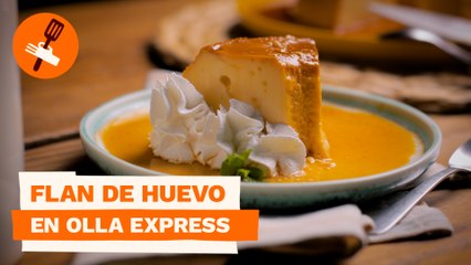 Flan de huevo en olla express