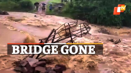 WATCH | Bridge Washed Away By Floodwater