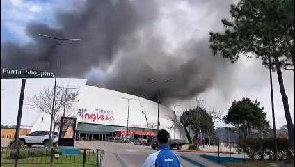 Incendio en centro comercial de Punta del Este