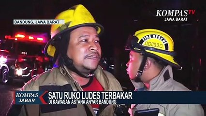 Sebuah Ruko Di Astana Anyar Terbakar
