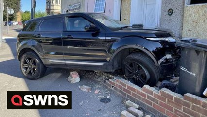 Aftermath as Range Rover smashes into a house in the early hours of the morning