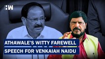 Ramdas Athawale's Funny Farewell Speech Sends Rajya Sabha MPs In A Laughing Fit| Venkaiah Naidu| RPI