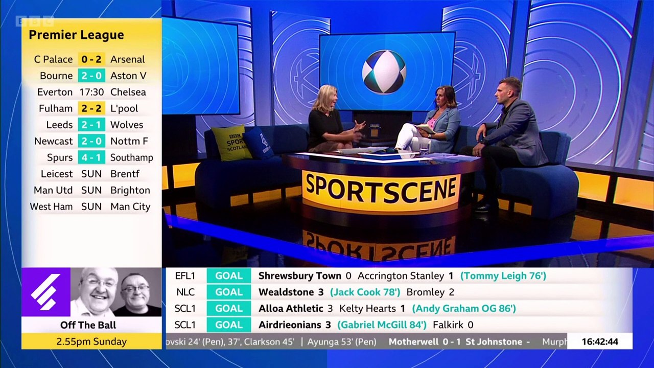 Sportscene Result's  show matchday 2