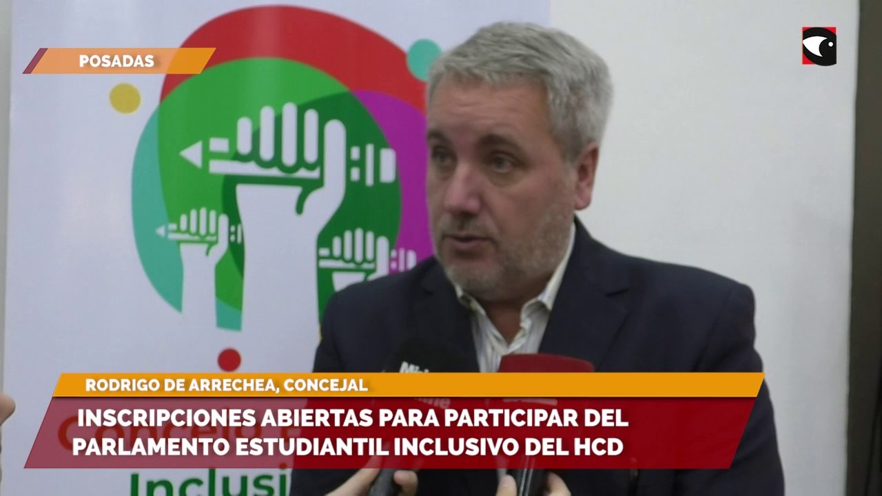 Inscripciones abiertas para participar del Parlamento Estudiantil Inclusivo del Concejo Deliberante