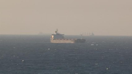 TAHIL YÜKLÜ GEMİ SARIYER AÇIKLARINA GELDİ