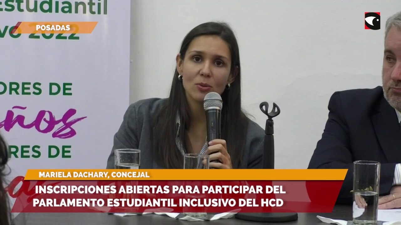 Inscripciones abiertas para participar del Parlamento Estudiantil Inclusivo del Concejo Deliberante