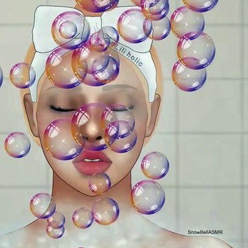 Eyelash mites treatment animation - satisfying sound - remove itchy annoying mites ASMR