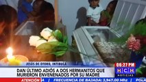 ¡La tragedia sigue! Confusos altercados en velorio a menores que fueron asesinados por su madre