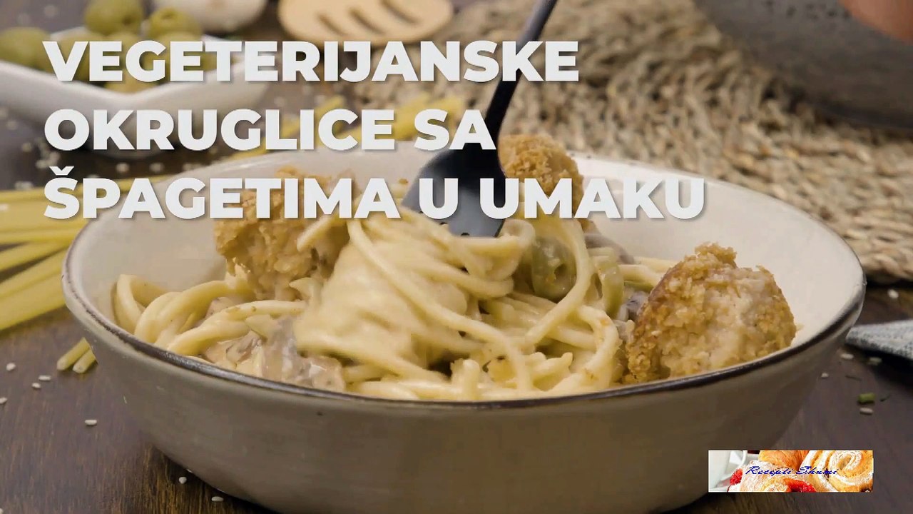 Vegetarijanske okruglice sa špagetima u umaku