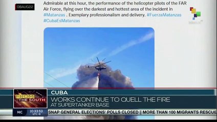 Cuban President highlights heroism in efforts to extinguish fire