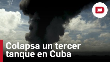 Colapsa un tercer tanque en la zona industrial con gran incendio en el occidente de Cuba