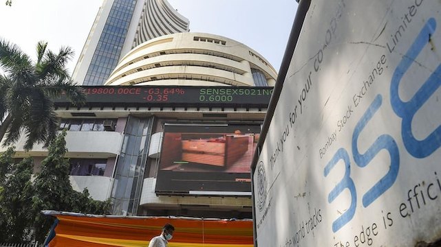 Sensex climbs 465 points, Nifty ends above 17,500; Rupee falls to 79.64 against US dollar; more