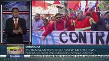 Autoridades de Uruguay citaron a 75 trabajadores del gas luego de tomar medidas gremiales