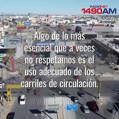 Uso de los carriles de las vías al conducir