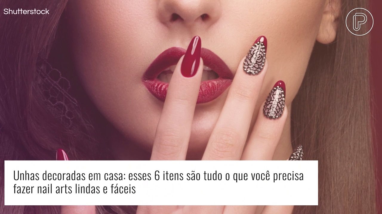 Unhas decoradas em casa: esses 6 itens são tudo o que você precisa fazer nail arts lindas e fáceis