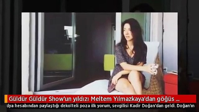 Güldür Güldür Show'un yıldızı Meltem Yılmazkaya'dan göğüs dekolteli poz! Sevgilisi hemen yorum yaptı