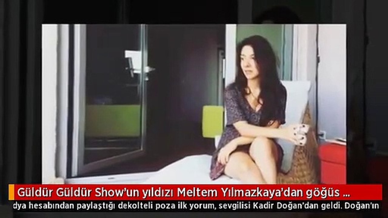 Güldür Güldür Show'un yıldızı Meltem Yılmazkaya'dan göğüs dekolteli poz! Sevgilisi hemen yorum yaptı