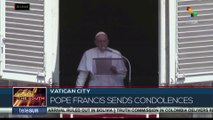 Pope Francis sends condolences to the families of the victims of the accident in Matanzas