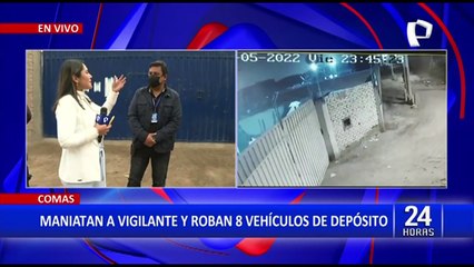 Cinco extranjeros roban varios vehículos tras maniatar a vigilante en depósito