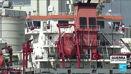 Llega a puerto la primera carga de alimentos ucranianos