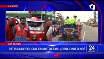 Los Olivos: Policía realiza patrullaje en mototaxi para combatir inseguridad