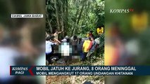 Diduga Akibat Rem Blong, Mobil Bak Terbuka Angkut Rombongan Khitanan Jatuh ke Jurang di Ciamis