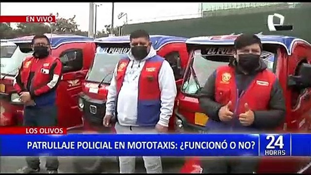 Los Olivos: Policía realiza patrullaje en mototaxi para combatir inseguridad