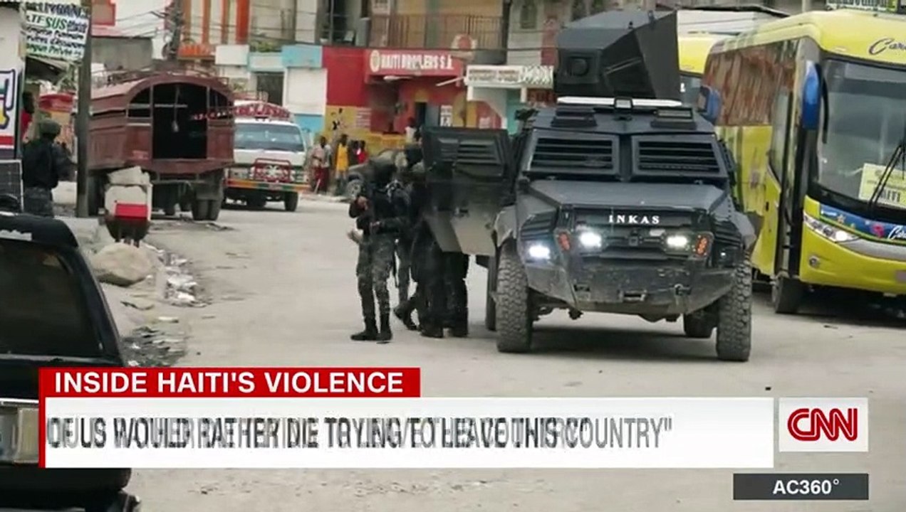 CNN reporter witnesses Haitian gang violence from inside armored car