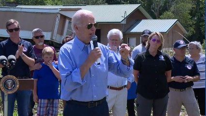 President Biden visits Kentucky in wake of devastating flooding