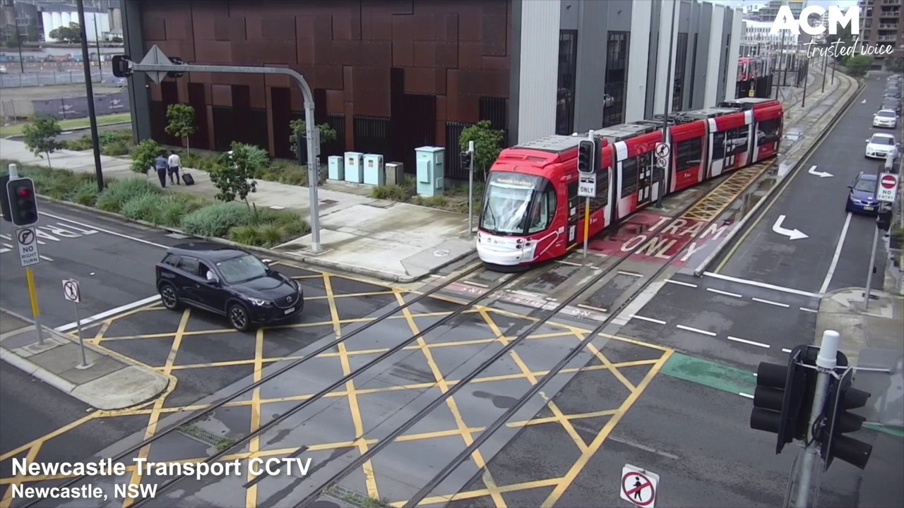 Newcastle Transport CCTV light rail near misses | August 2022 | Newcastle Herald