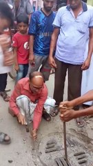 Rescuing a Cat Trapped in the Sewers