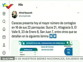 COVID-19 | Venezuela registró 194 casos comunitarios, 2 importados y 528.213 personas recuperadas