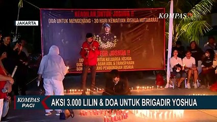Mengenang 30 Hari Kematian Brigadir Yoshua, Warga Gelar Aksi 3.000 Lilin & Doa Bersama di TIM