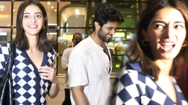 फिल्म प्रमोशन के बाद अनन्या पांडेय और विजय देवरकोंडा एक साथ नजर आये मुंबई एयरपोर्ट पर