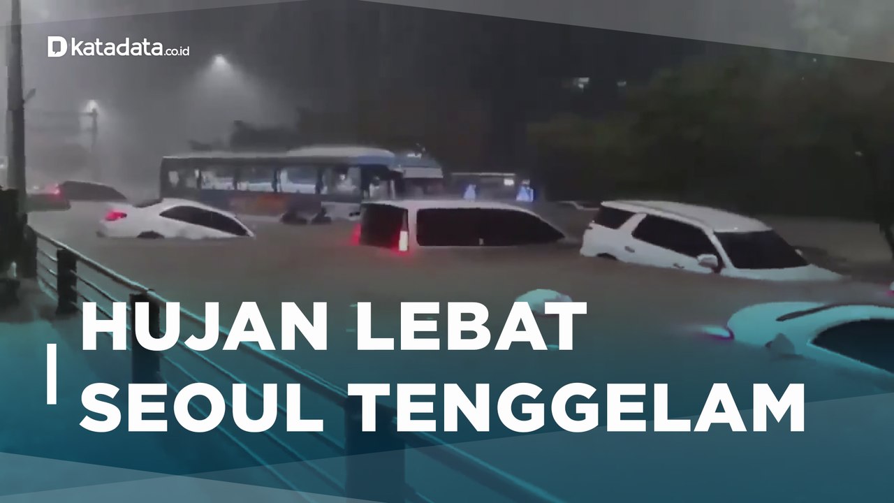Penampakan Darurat Banjir di Seoul, Korea Selatan | Katadata Indonesia
