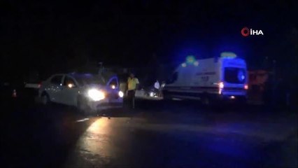 Son dakika haber... İki otomobilin çarpıştığı kazada 1 kişi yaralandı