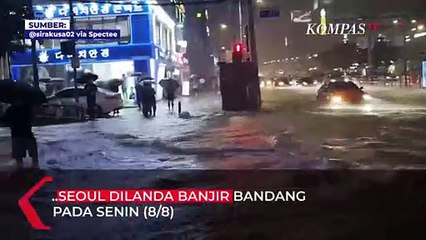 Potret Banjir Parah Landa Seoul: Mobil-mobil Mewah Terendam, Sebagian Listrik Padam