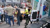 Otomobil ile çarpışan motosiklet sürücüsü yaralandı