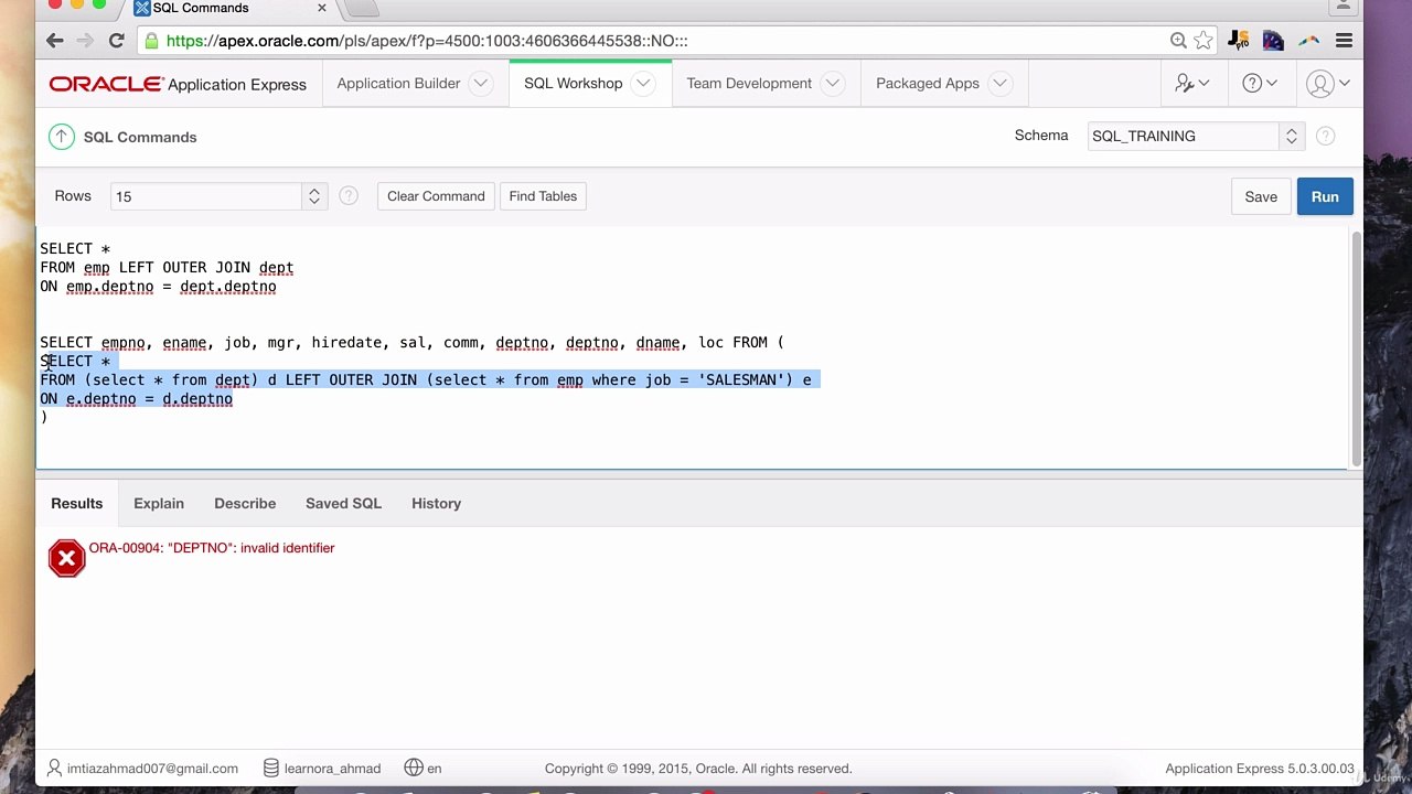 5. Correlated Subqueries with EXISTS & NOT EXIST operators